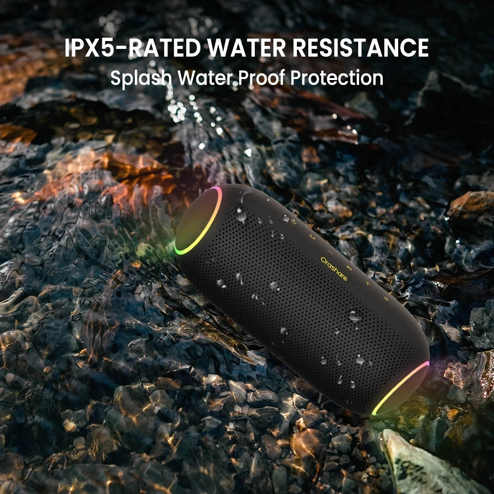 Orashare BS18Plus 20W Wireless Portable Speaker TWS Bluetooth 5.3 Outdoor IPX5 Waterproof Speaker